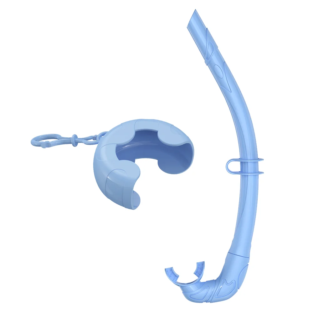 Portable Foldable Soft Silicone Snorkel with Storage Case