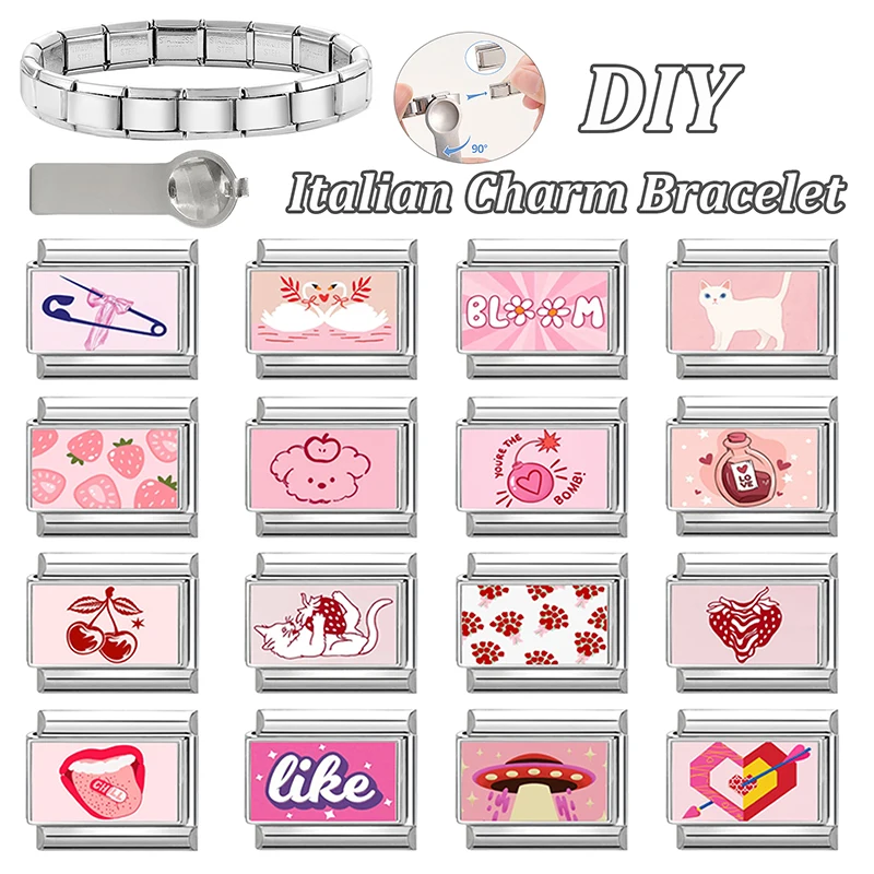 Sweet Pink Series Y2K Bracelet Women DIY Making Gift