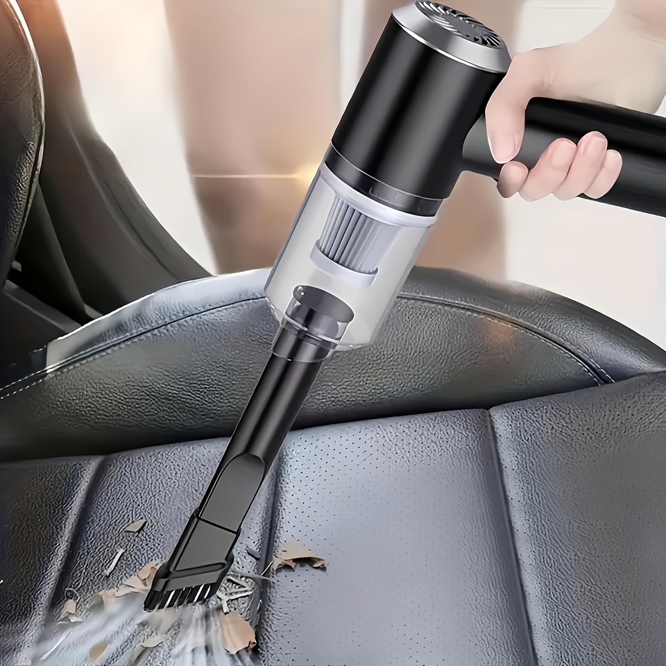 Mini Cordless Vacuum Cleaner with 4000 Pa Dual-turbine Motor for Powerful and Portable Car, Home, Pet Hair, Dust Cleaning