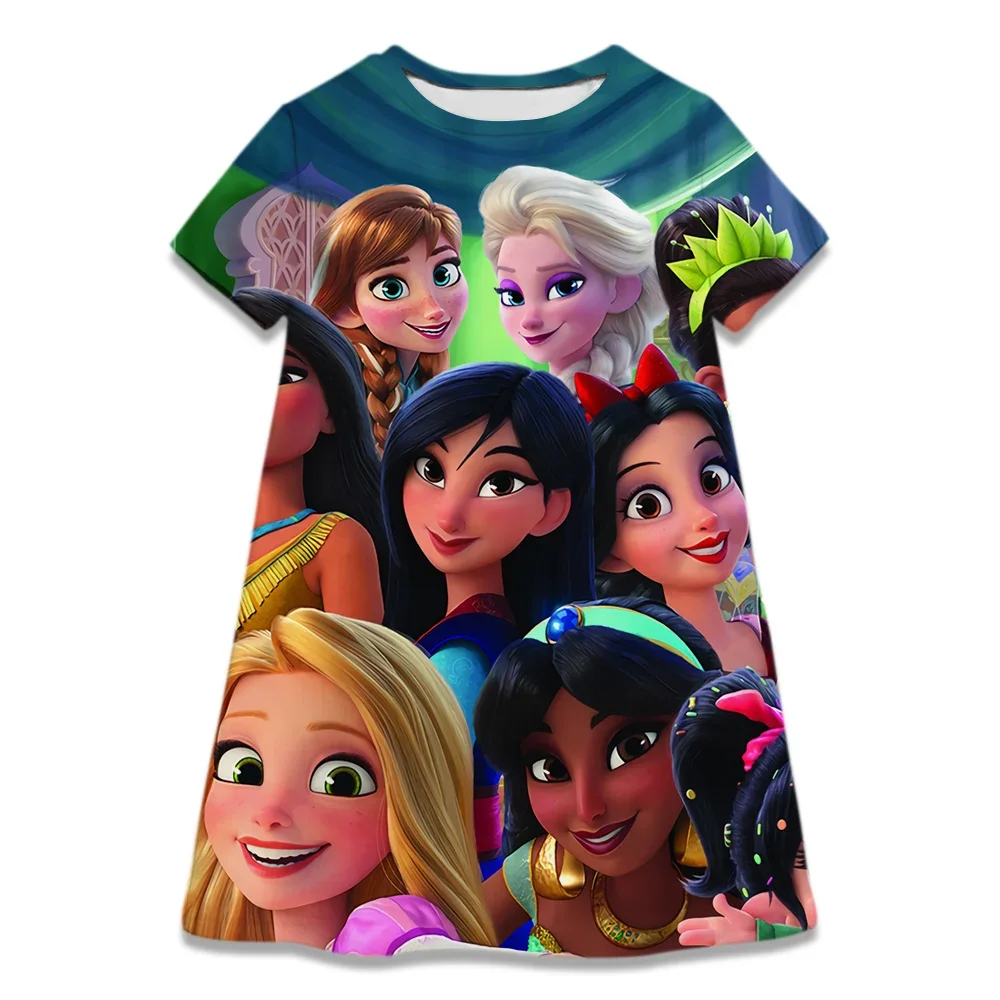 Anime Frozen Anna Elsa Olaf 3D Printed Girls Dress Kawaii Party Dresses Princess Cosplay Clothes Baby Girl Dress Regali Di Compleanno