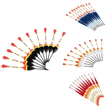 

10Pcs Carp Fishing Floats Set Buoy Bobber Stick For Fish Tackle Vertical Fishing Accessories