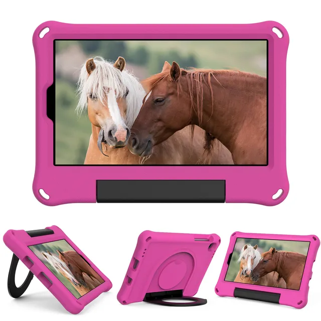 For Samsung Galaxy Tab A7 Lite Case EVA Tablet Stand Cover Case for Galaxy Tab A7 Lite SM-T220 SM-T225  8.7 inch  Kids Case Rose