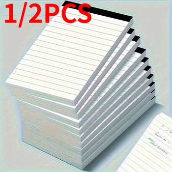 Quaderno a righe da 1/2 pezzi, blocco per appunti, 30 fogli ciascuno, ideale per la scuola, l'ufficio, il ritorno a scuola. Quaderni Scolastici. Blocco Note.