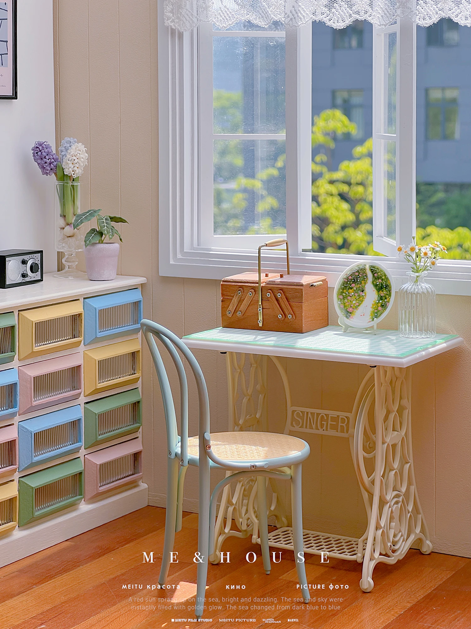 1/6  bjdob11gscblythe doll house mini model Disk rack/metal display rack 5