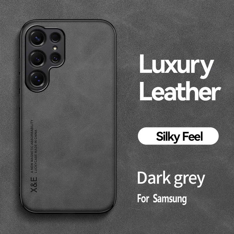 Luxury PU Leather Ultra Thin Phone Case with Silky Feel Soft Back Cover
