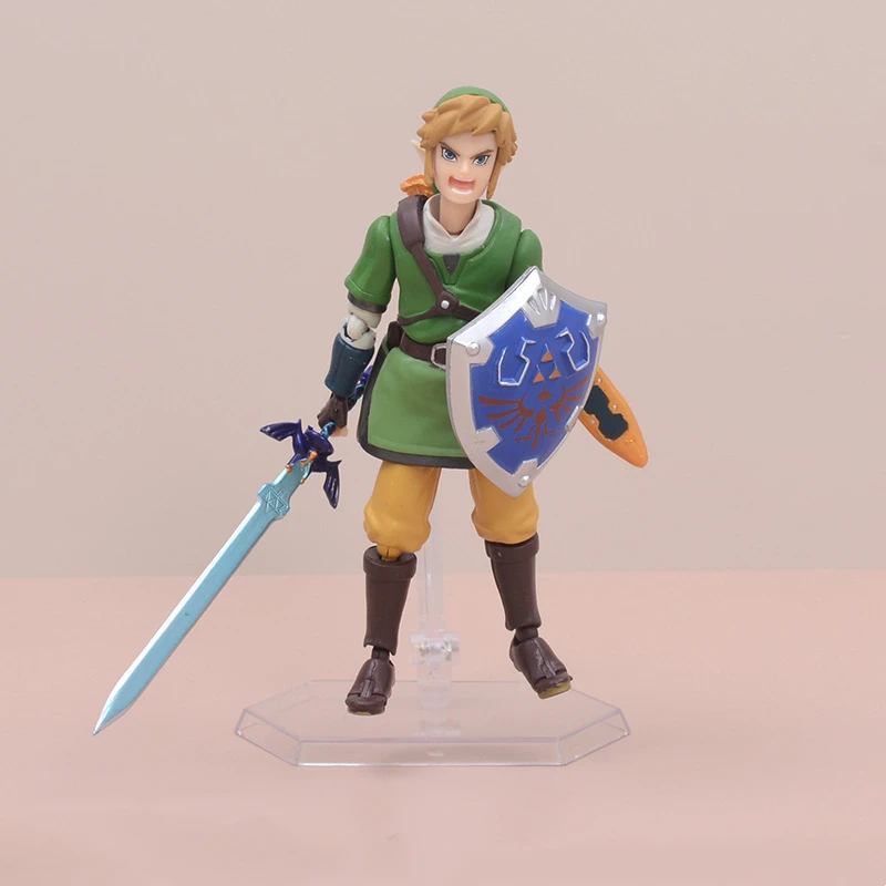 The Legend of Zelda Skyward Sword 14cm Link Action Figure Figma 153 Changeable Accessories PVC Model Anime Decoration BEST SELLERS