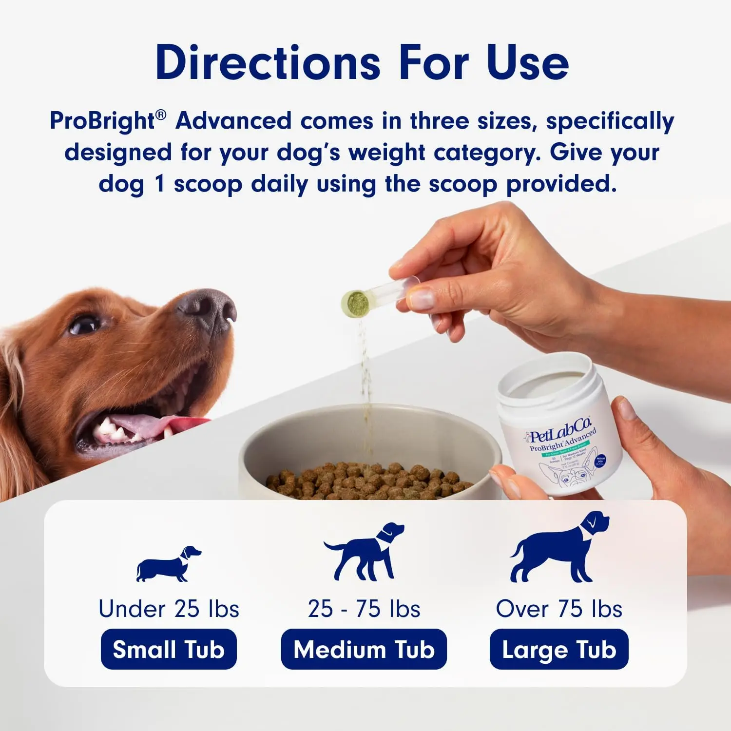 ProBright Advanced Dental Powder-Dog Breath Freshener-Teeth Cleaning Made Easy &ndash; Targets Tartar & Bad Breath Fo