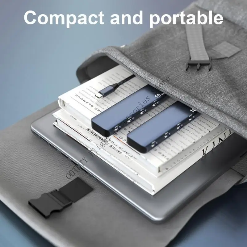 알루미늄 USB C 허브 10Gbps 4 포트 USB 3.2 어댑터 노트북 용 고속 USB C 멀티 포트 분배기 익스텐더