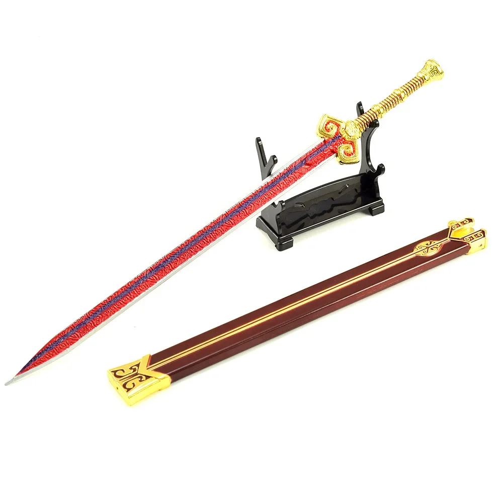 30cm Chinese Style Ancient Metal Famous Changhong Sword Cold Weapons Model Outdoor Toy Desk Decoration Ornament Crafts Equipment 5