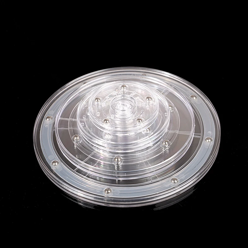 Acrylic 360 Rotating Turntable Plate Jewelry Display Stand Transparent Round Base Lazy Susan Jewelry Decor Swivel Plates Furniture Hardware