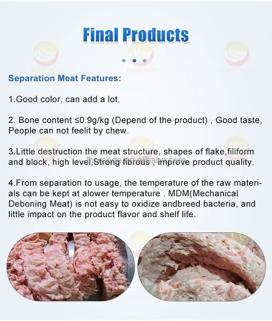 Best-selling Poultry Meat Bone Separator Machine Supplier