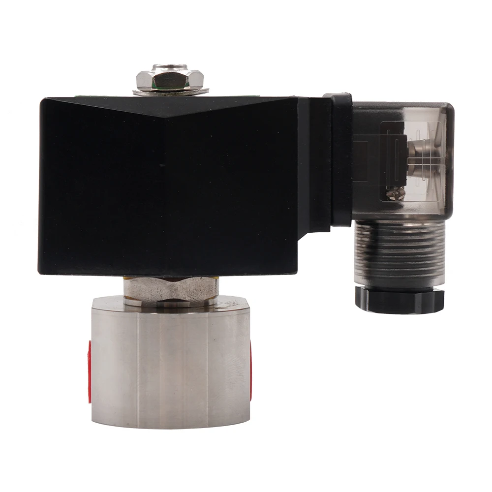 Orifice 1.2mm 200Bar 2mm 100Bar 304 Stainless Steel 2 Way High Pressure Normally Closed Solenoid Valve G 1/4" 1/8" AC220V DC24V