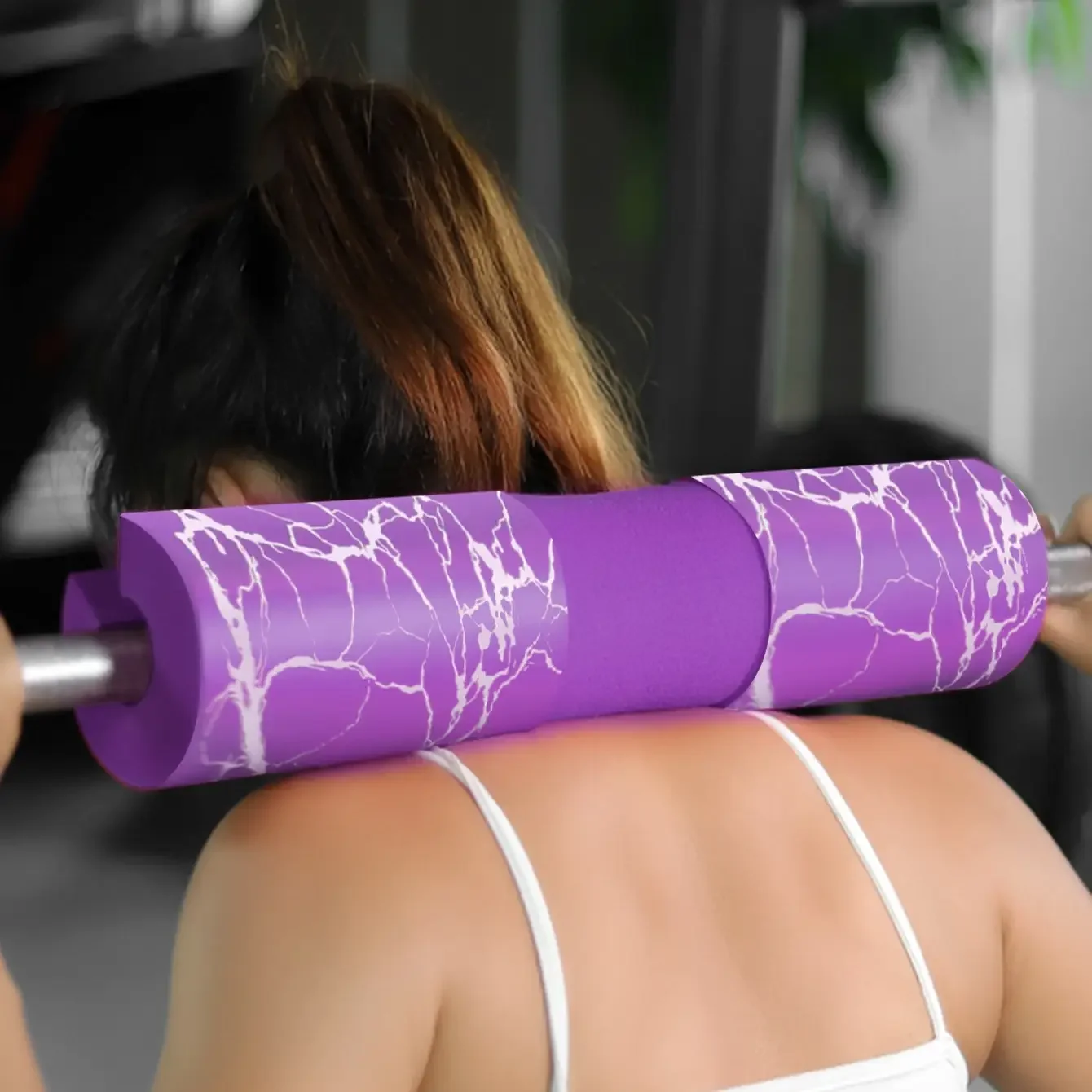 Barbell Pad Hip Thrust Pad Squat Pad Foam Sponge High Density Rebound for Squat,Lunge,Hip Thrust,Back 4