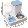 Pet Cat Automatic Feeder Drinking Water Large Capacity Two In One Water Dispenser Dry Wet Separation Food Container Pet Supplies