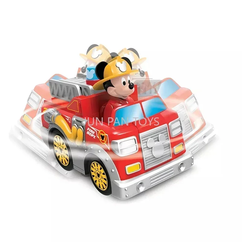 Junior Mickey Minnie Mouse 9" RC Remote Control Bakeshop Cruiser Vehicle Fire Truck Control Remote Car Children Toys Model 1 Pc 6