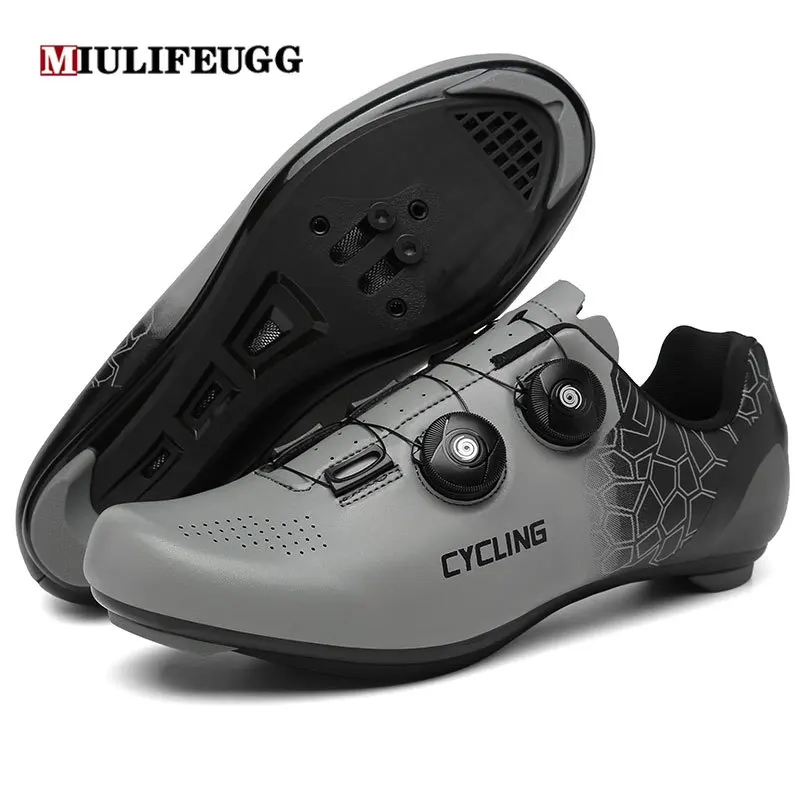 MIULIFEUGG Cycling MTB Shoes Men Route Cleat Road Dirt Bike Speed Flat Sneaker Racing Women Bicycle Mountain Spd Biking Footwear