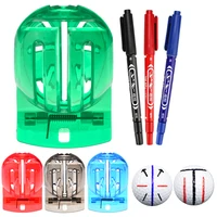 Golf Ball Line Marker Drawing Tool and Marks Pens Set Template Alignment Putting Marking Liner Tools Golf Training Accessories 1