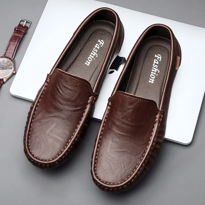 Spring New Bean Shoes, Small Leather Shoes, Business Casual Shoes, Driving Shoes