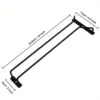 under Cabinet Wine Glass Holder Iron Stemware Shelf Sturdy Single Rail Glassware Drying Hanger for Kitchen Home Storage Cabinet 6