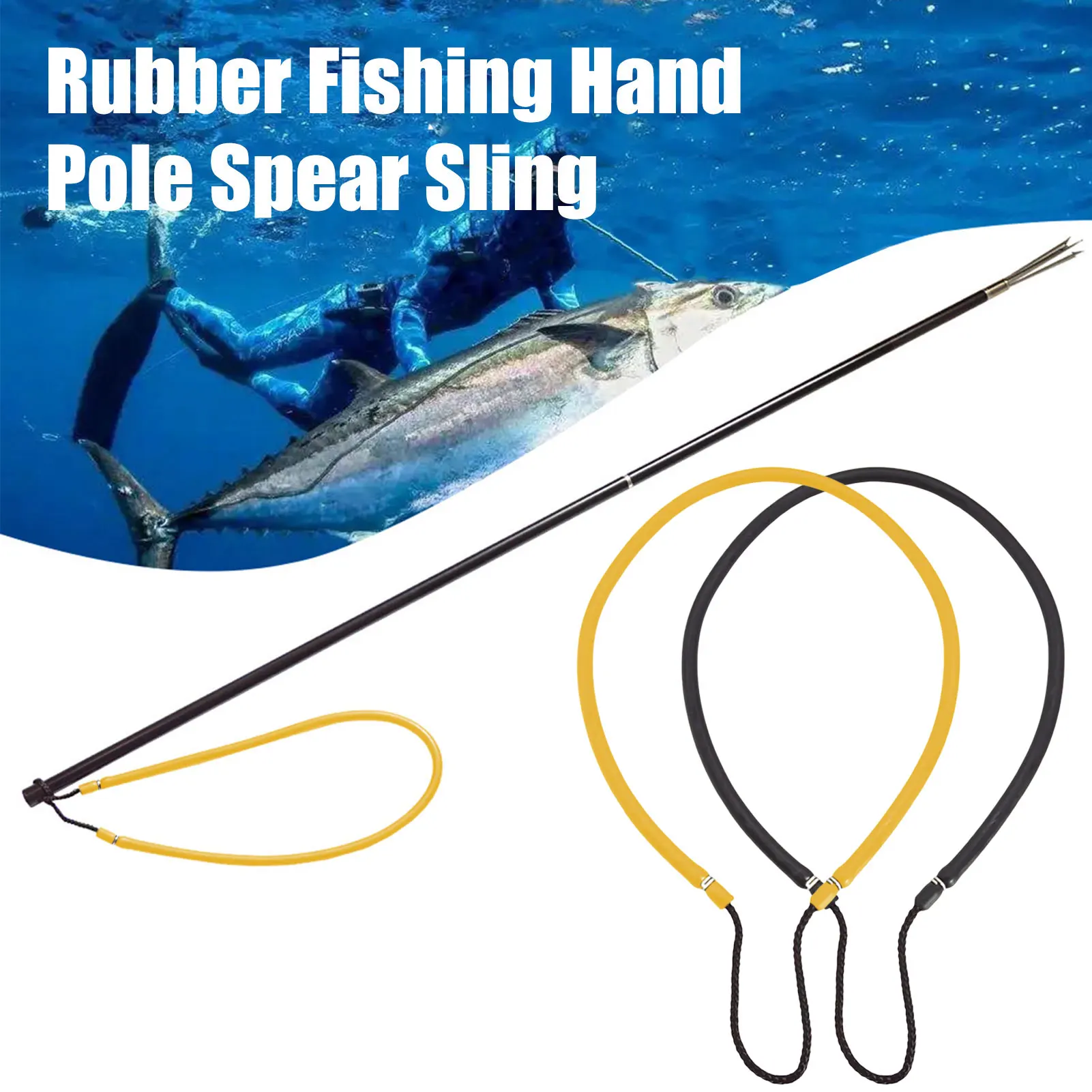 Spear Fishing Equipment Rubber Pole Spear Sling Soft Ice Fishing