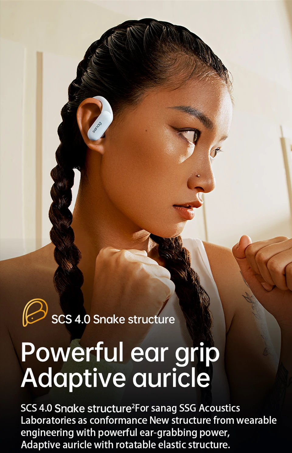 Sanag Z22S Pro Ear Hook True Wireless Earbuds description image 6
