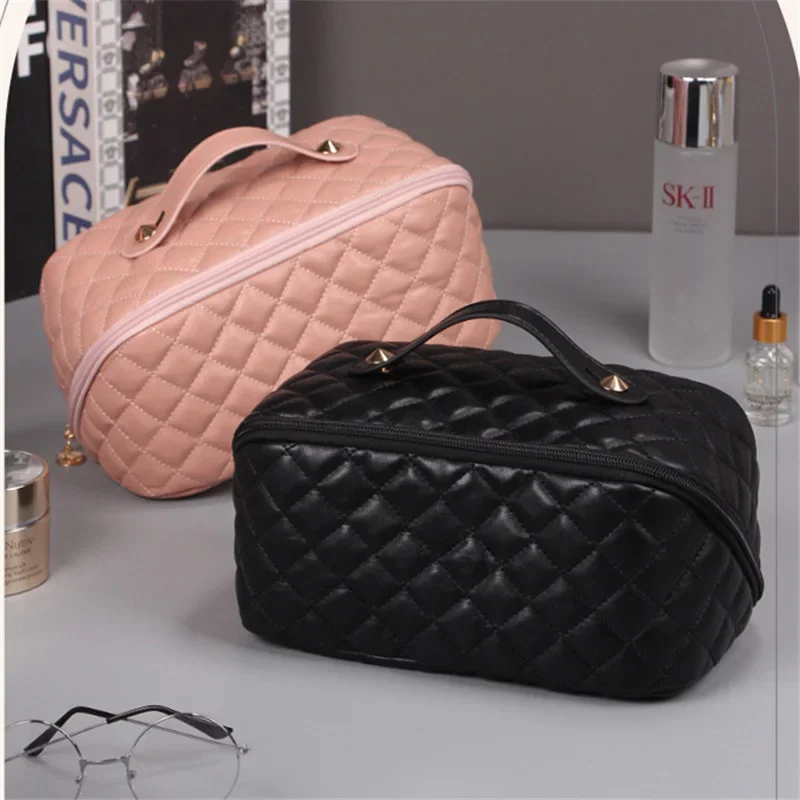 

Многофункциональные женские косметические сумки для хранения, высокое качество, макияж, сумочка на молнии, многослойная Сумка для макияжа