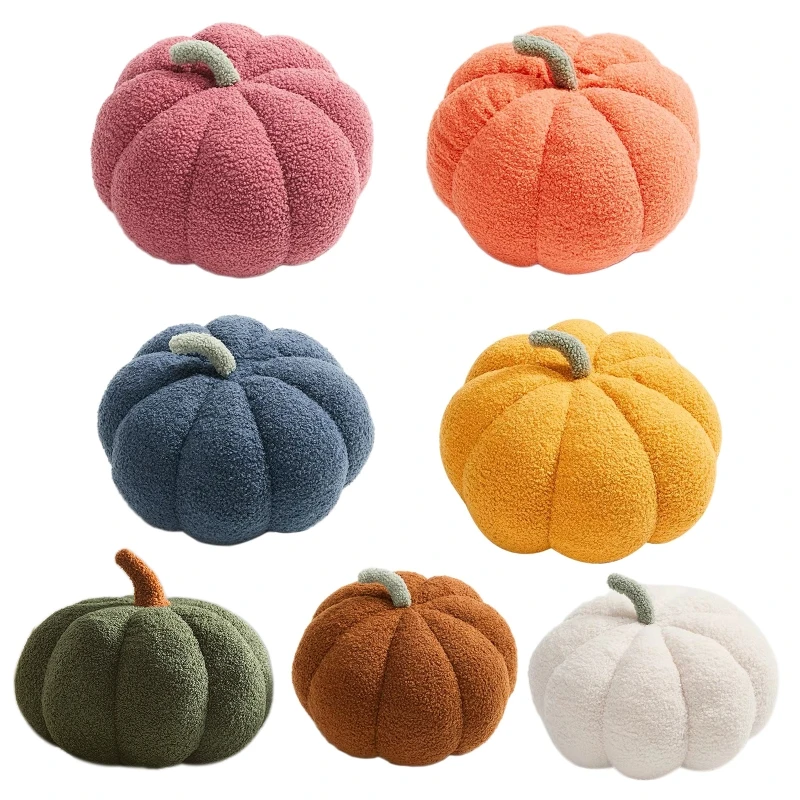 

Portable 3D Simulated Pumpkin Pillow Plush Pillow for Sofa Cushion Bedroom Gift F0T4