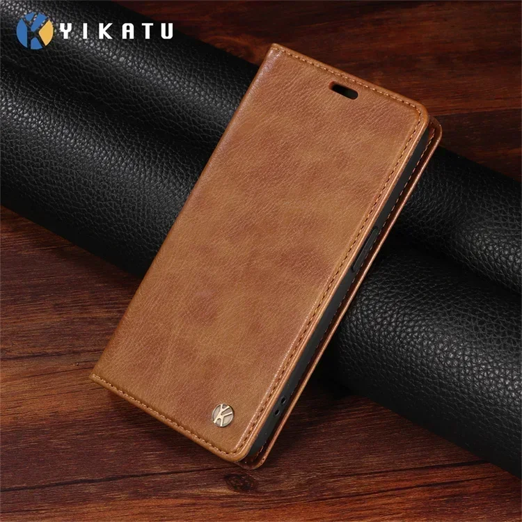Magnetic Leather Wallet Book Cover Coque
