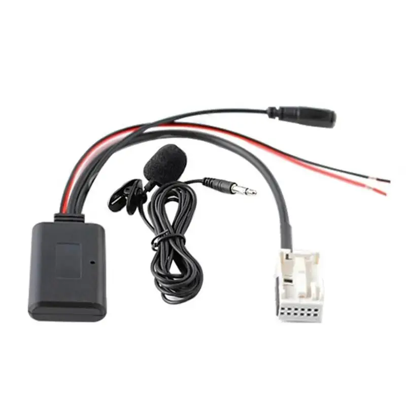Modulo Aux Wireless Per Auto A 12 Pin Fm Adattatore Musicale Stereo Per Autoradio Cavo Ricevitore Ausiliario Per Peugeot 307 408 508 Forcitroen Sega