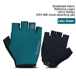 INBIKE Shock - Absorbing Breathable Summer Cycling Gloves - XL (C219 Lake Blue)