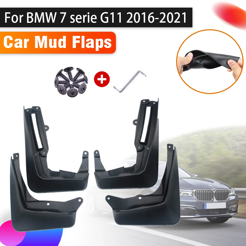 

Car Mudguards For BMW 7 Series Accessories G11 2016 ~ 2021 Auto 4X Mud Flaps Splash Guard Front Rear Fenders Accessories Baffle