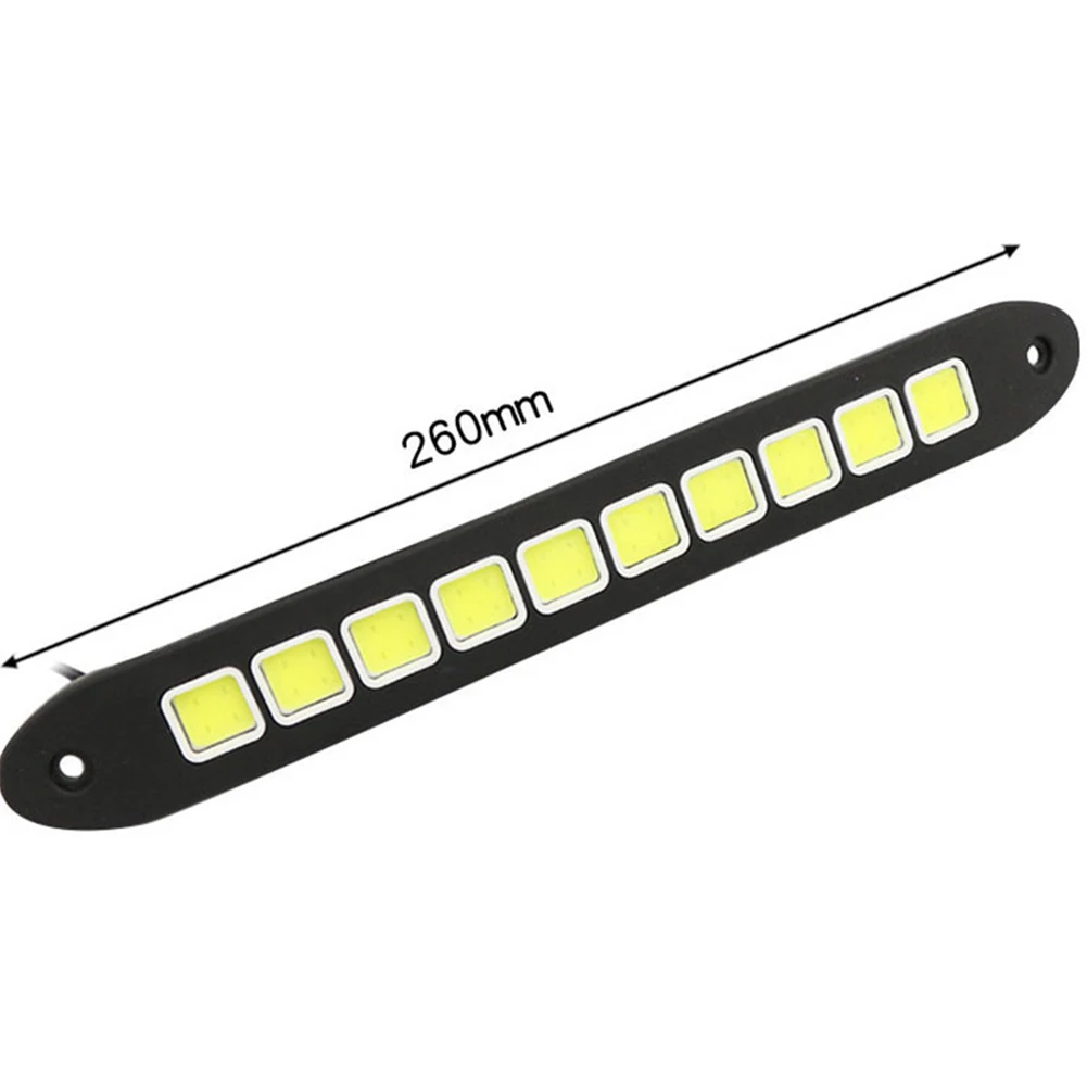 Daytime Running Lights Car Daytime Exterior Flexible Lamp Lights Running Silica Gel+LED Accessories Convenient