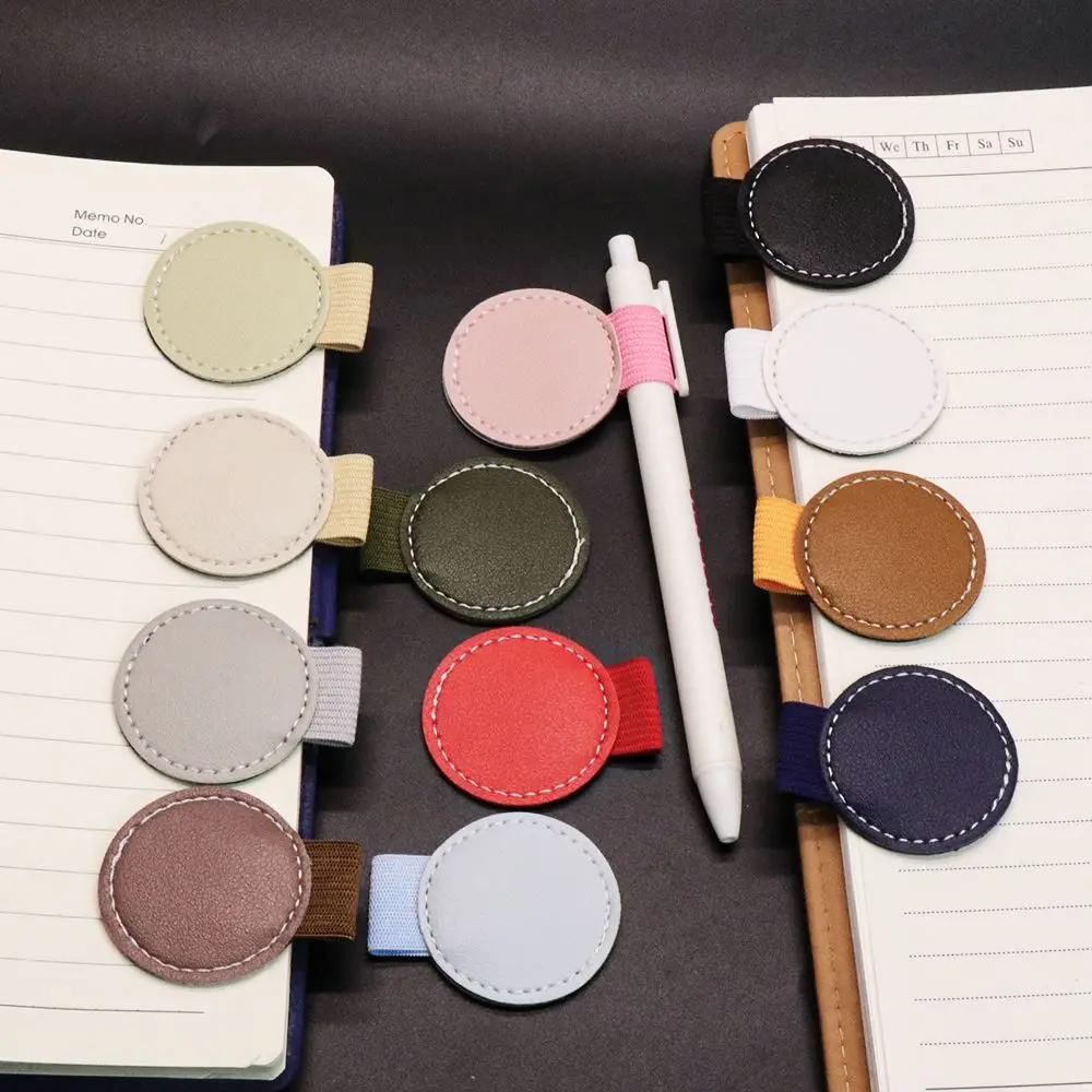 Elastic Band Pen Loop Leather Notebook Fixed Universal Pen Insert Desktop Self-adhesive Portable Strap Fixed Book Cover pen holder