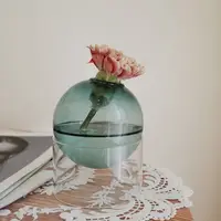 Nordic Spherical Living Room Flower Pot Hydroponic Plant Flower Decoration Home Decoration Glass Vase Flower Vase Table Decor 1