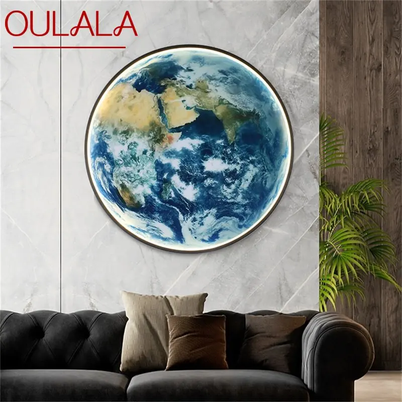 

OULALA Indoor Wall Lamps Fixtures LED Luxury Mural Modern Creative Light Sconces for Home Bedroom