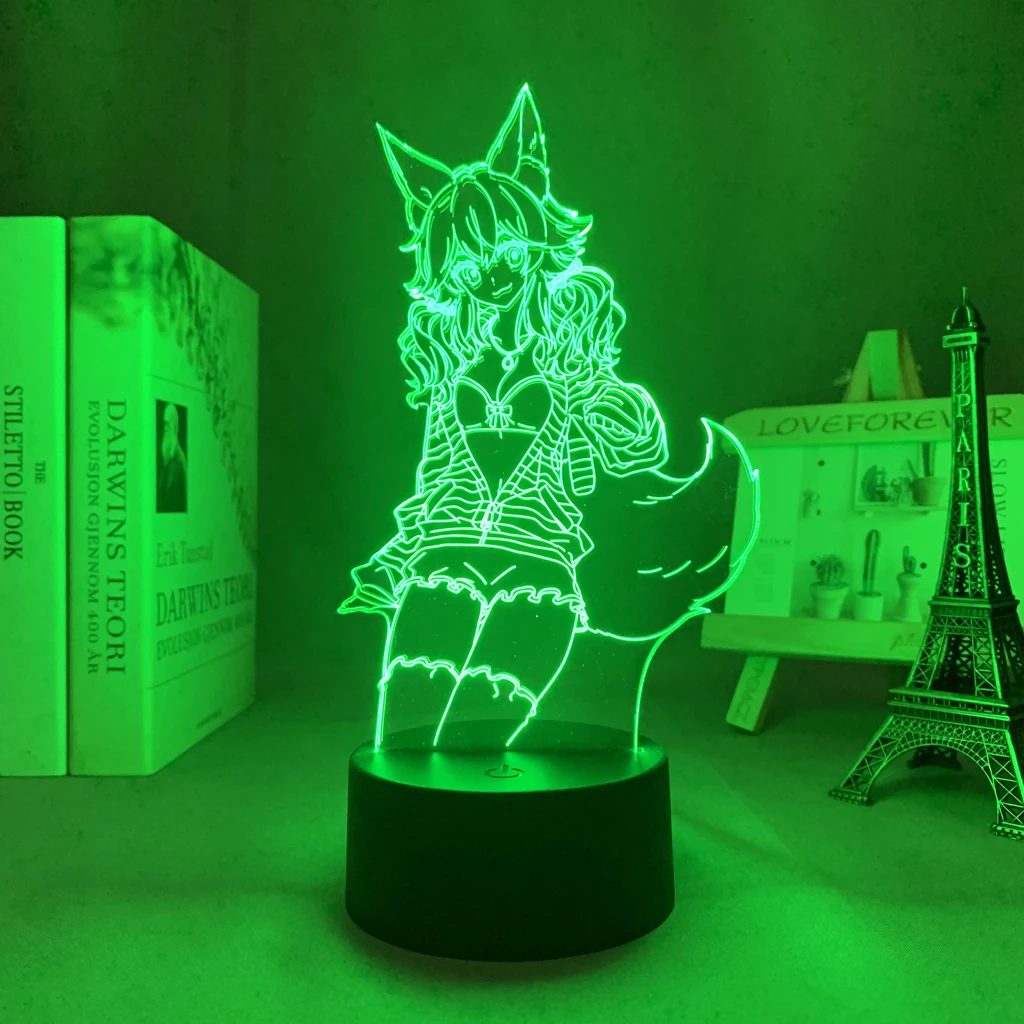 Led Light Anime Fate Tamamo No Mae for Kids Bedroom Decoration Nightlight Child Birthday Gift Room Decor 3d Lamp Manga Fate portable night light