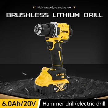 DEWALT DCD805 무선 해머 드릴 드라이버 키트, 충전식 전동 공구, 전기 드릴, 전기 자력 드레멜, 20V 최대 1/2