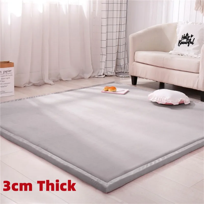  Tapete de juego para bebé, tatami japonés, alfombra de  terciopelo coral, alfombra de suelo suave, antideslizante para niños,  tapete de yoga para dormitorio, sala de estar, niñas, guardería, morado,  78.7 x