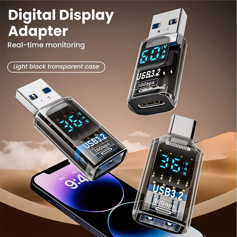 USB3.2DigitalDisplayAdapter10GbpsUSBMaleTOUSBFemaleConverterFastChargingDataTransaferUSBCAdapterForPCLaptop-AliExpress202192403