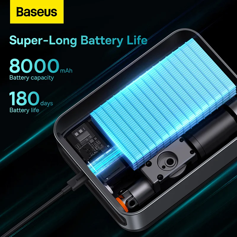 Baseus 2 In 1 Car Jump Starter Power Bank With Air Compressor Tire Pump Emergency Battery Charger Car Booster Starting Device car jump starter jump starter car battery charger