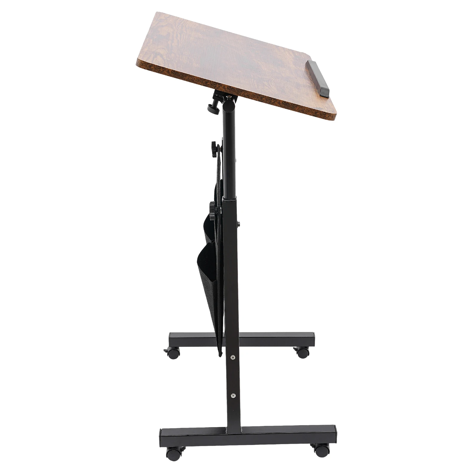 Portable Laptop Desk Rolling Computer Stand with Adjustable Height     5