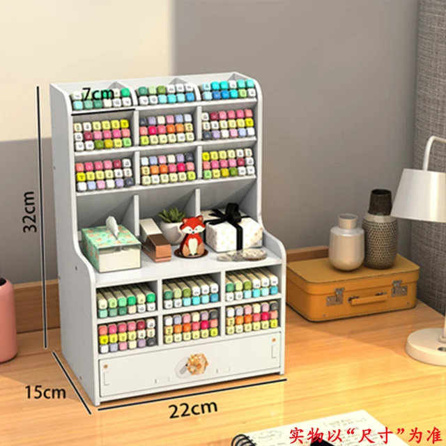 Asztali Toll Tartó Tárolódoboz Diy Multifunkcionális Osztályozás Iskola Irodai Jelölő Levélpapírkészletek - Image 6