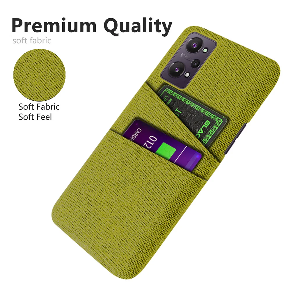 For Realme Gt Neo 2T Cover For Realme Gt Neo 2T Realme Gt 5G For Realme Gt Neo 2T Case Slim Soft-Touch Fabric + Card Slots Cover