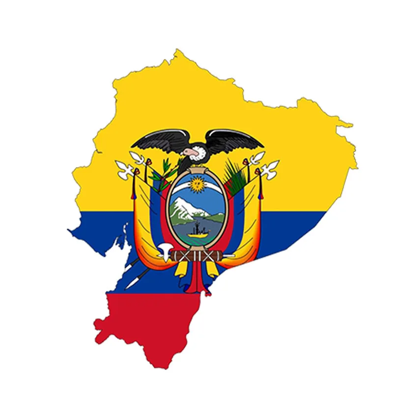 

Ecuador Map Flag Car Sticker Styling Waterproof Vinyl Decal Car Accessories Pegatinas Para Coche DIY Car Styling