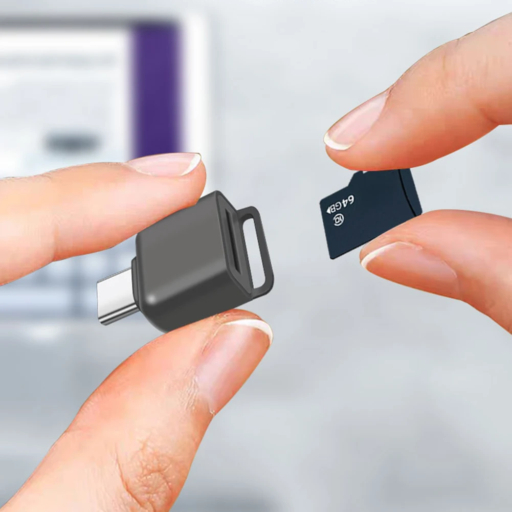 타입 C /TF 카드 리더 USB C-OTG 메모리 리더 아연 합금 삼성 갤럭시 노트 20 S21 S20 구글 픽셀용