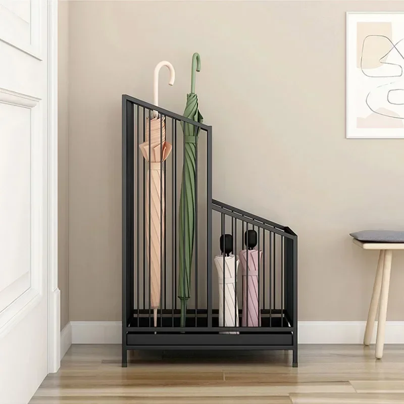 Umbrella Holder Umbrella Storage Rack Metal Umbrella Storage Rack Multifunctional Multiple Layers Strong Bearing Capacity Entryway Wet Umbrella Holder