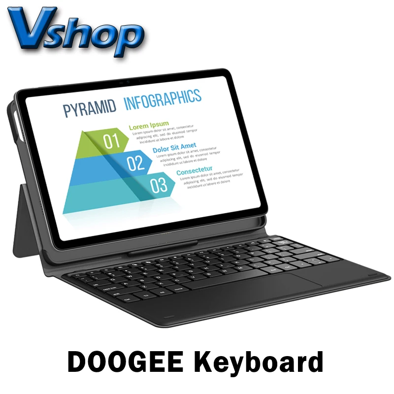 DOOGEE T30 Pro 用ワイヤレスキーボードケース キーボード付きケース