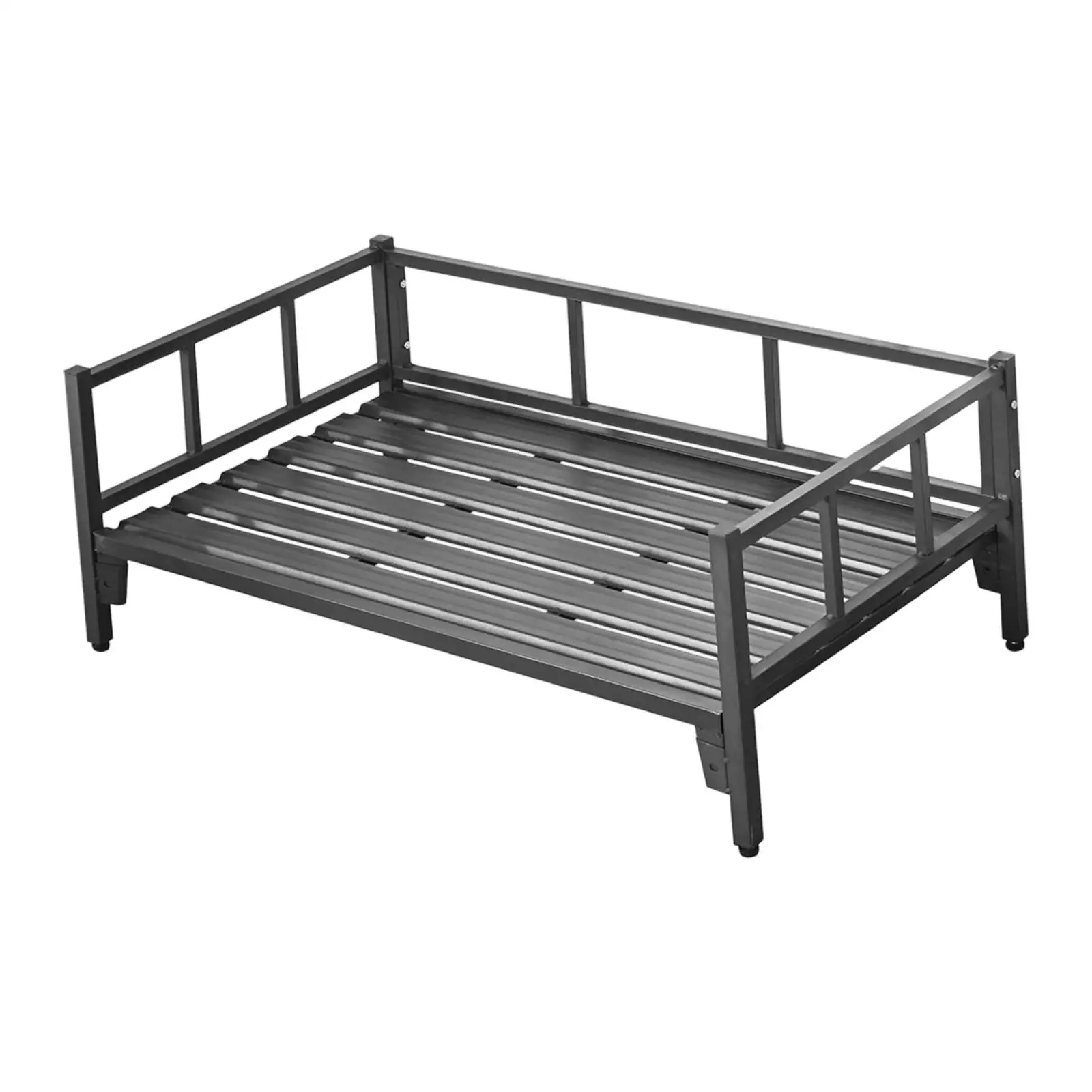 Dog Bed with Rails, Pet Supplies, Non-Slip Feet, Adjustable Height, Breathable,