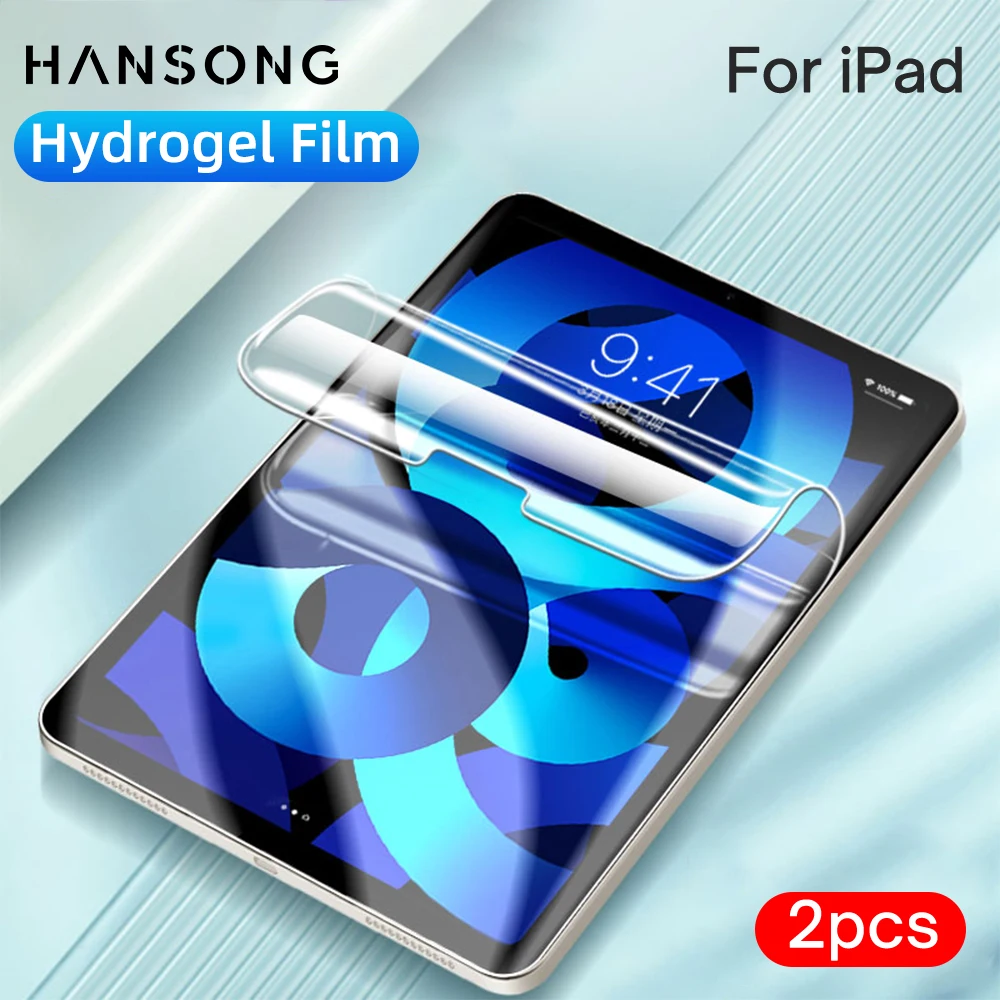 Filme de Hidrogel para Ipad Ipad Air 10.9 Ipad Pro 11 Air Ipad 10.2 9th 8th 10.5 9.7 Mini 2023 Pcs
