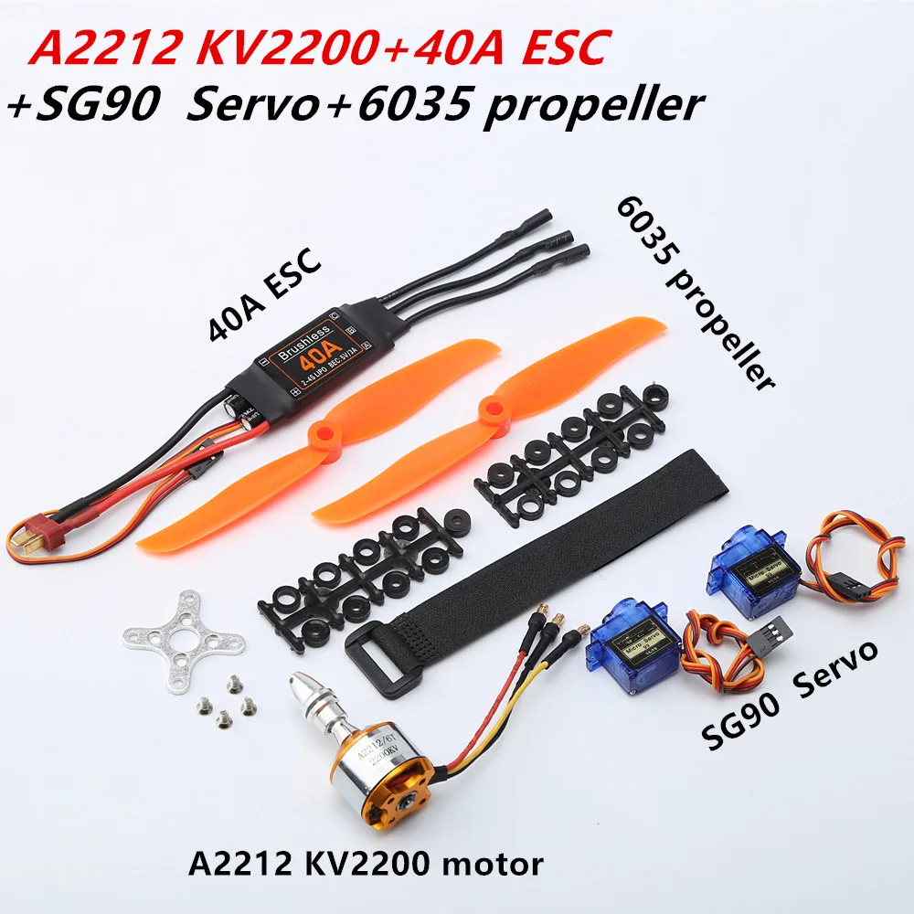 Lot Moteur Brushless A2212 et ESC 40A pour drone RC, composants électroniques